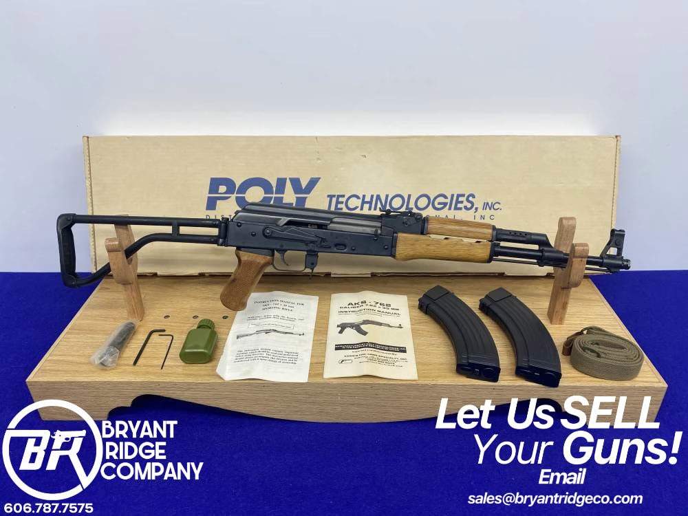 Poly-Technologies AKS-762 7.62x39 Blue 16.25" *RARE PRE-BAN* Collectible-img-0