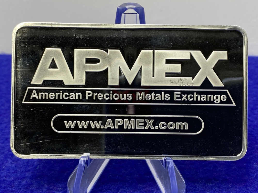 (1) Apmex DESIRABLE 10oz SILVER BAR *.999 PURE* 10 Troy Ounces Silver ...