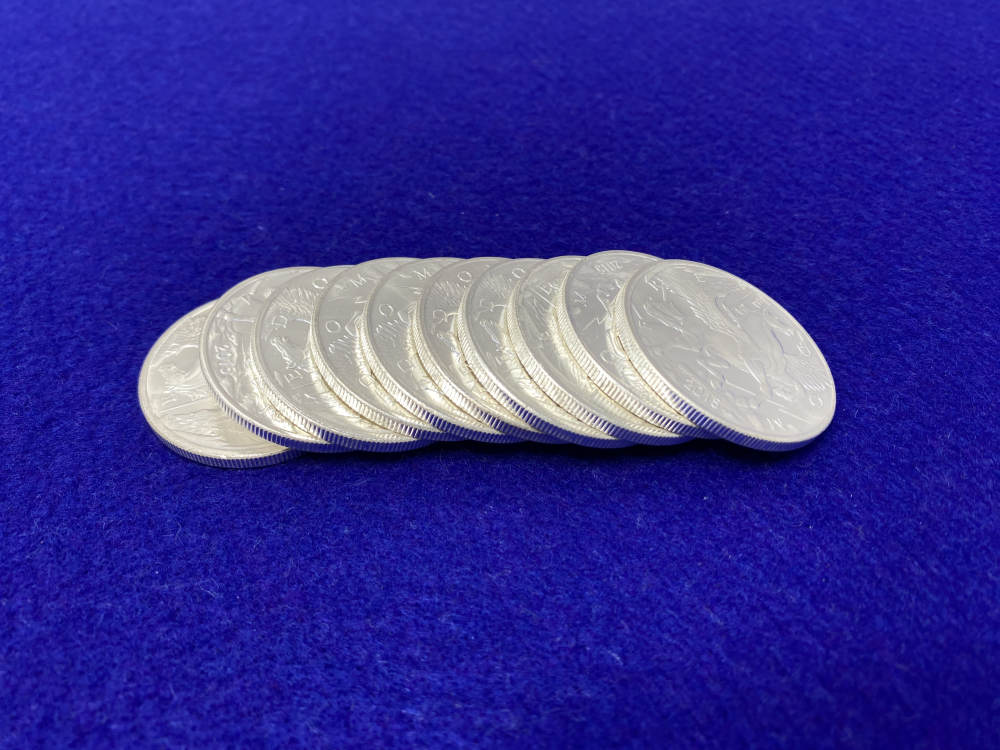 (10) Pegasus *1oz SILVER Rnds* "Modern Ancients Series" *10 Troy Ounces*-img-8