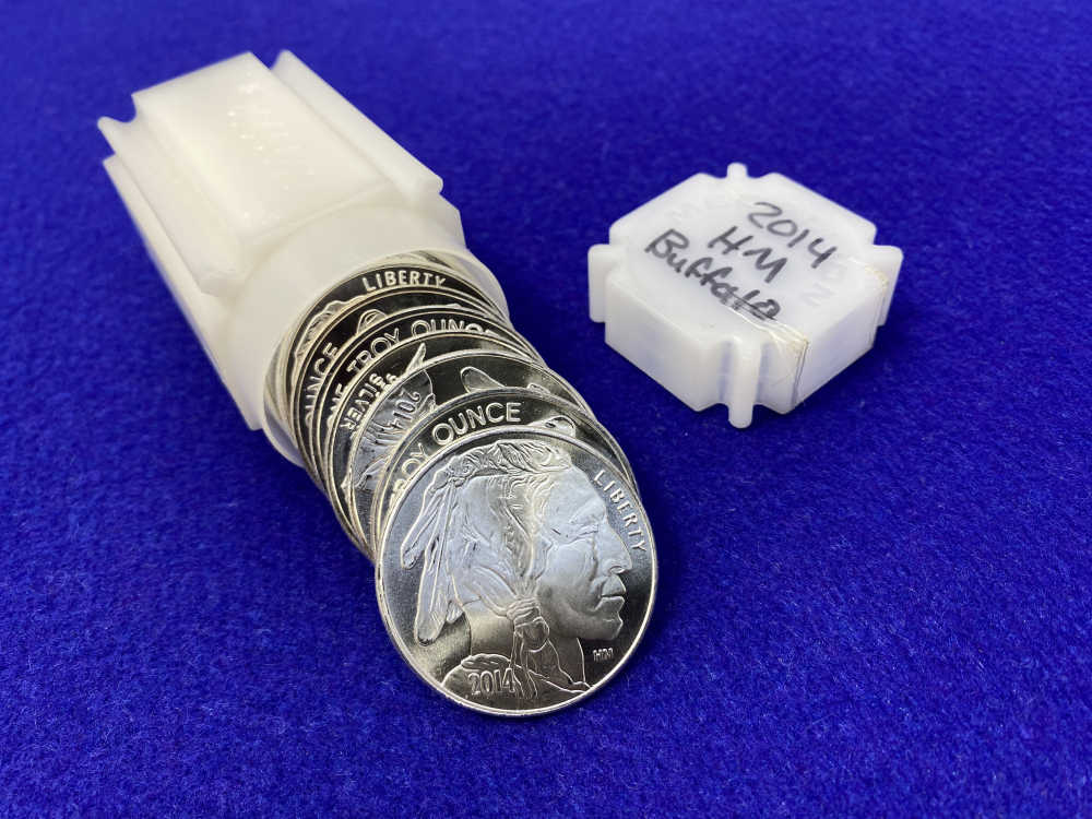 (20) Buffalo Indian Head "1oz SILVER Rnds" *Roll of 20* TWENTY TROY OUNCES-img-8