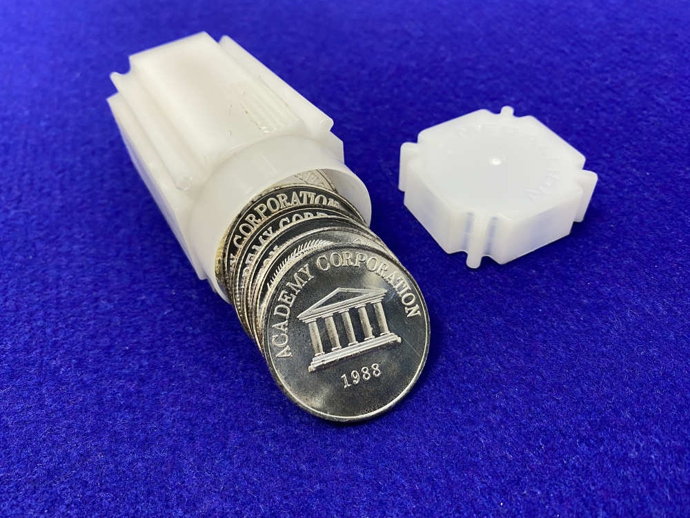 (20) World Trade Unit *Academy Corp.* 1oz Rounds *FULL TUBE* 20 Troy Ounces-img-3