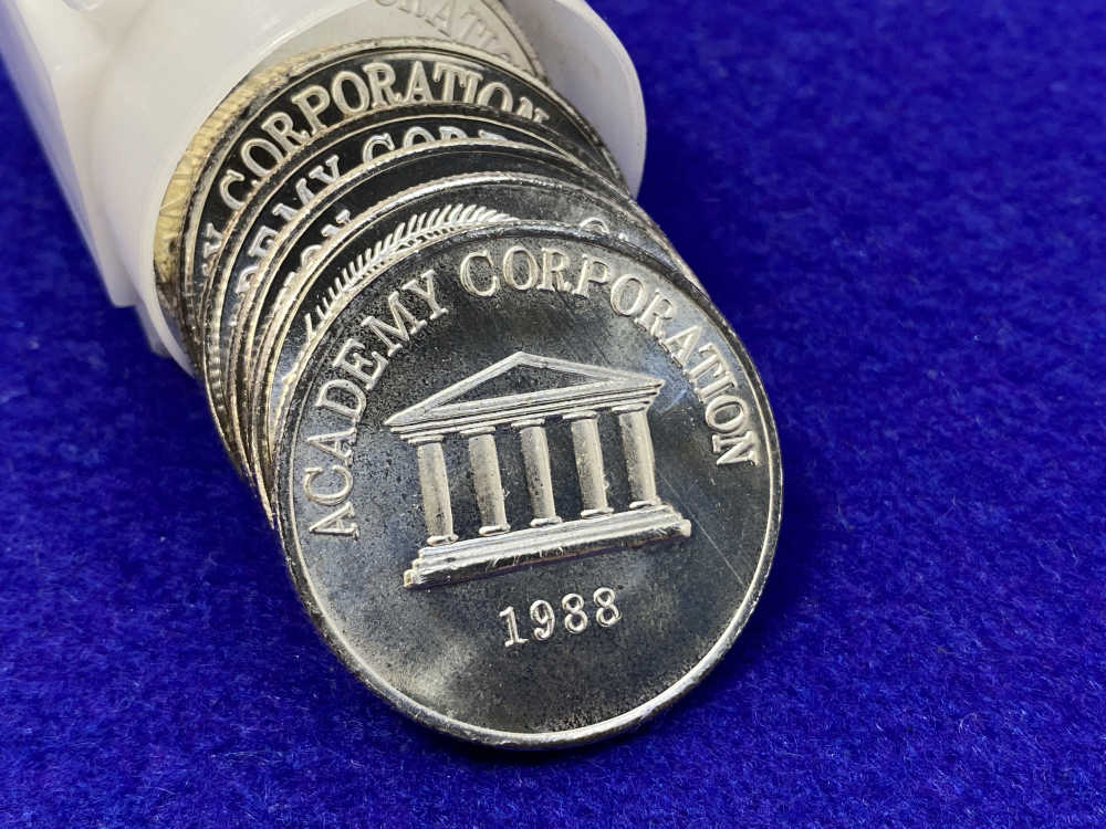 (20) World Trade Unit *Academy Corp.* 1oz Rounds *FULL TUBE* 20 Troy Ounces-img-4