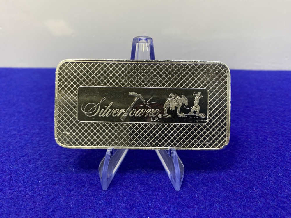 (1) Silver Towne *10oz .999 PURE SILVER BAR* 10 Troy Ounces *Penny Start*-img-4