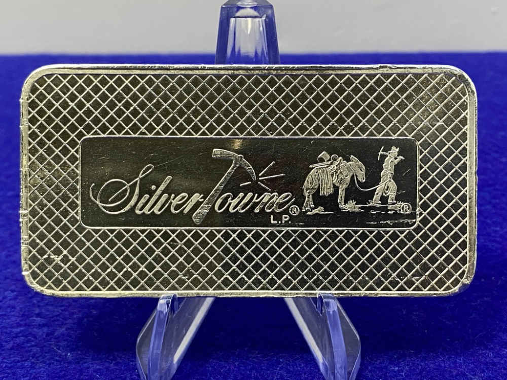 (1) Silver Towne *10oz .999 PURE SILVER BAR* 10 Troy Ounces *Penny Start*-img-5