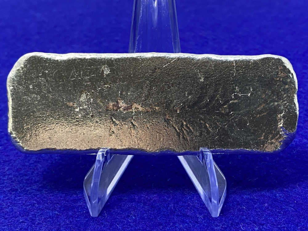 VINTAGE Monarch *SCARCE 10oz Poured SILVER BAR* Desirable Loaf Bar-img-5
