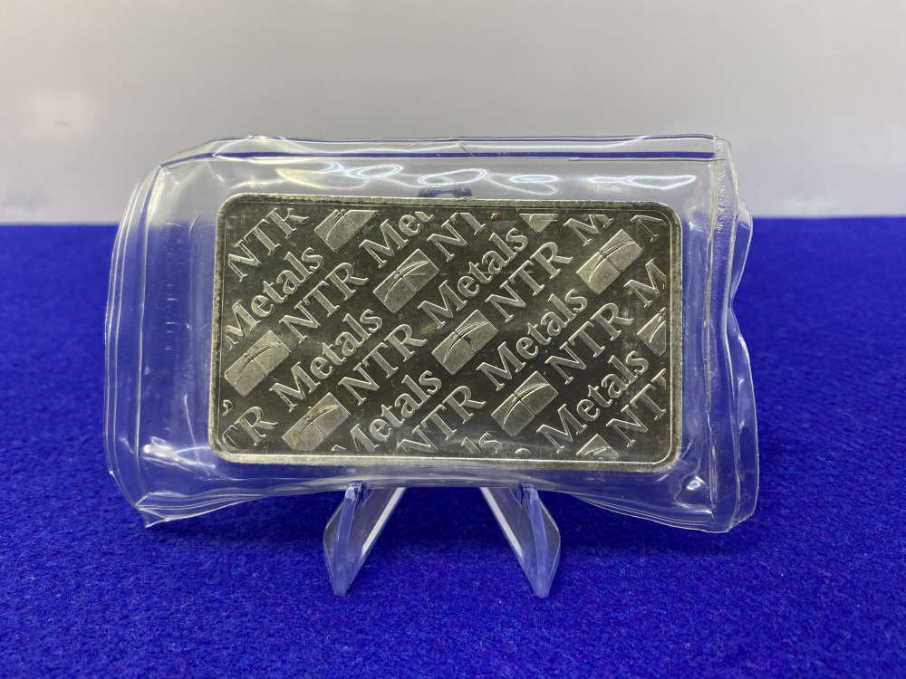 (1) NTR Metals Silver 10 Troy Ounce Fine Silver Bar .999 *Factory Sealed*-img-4