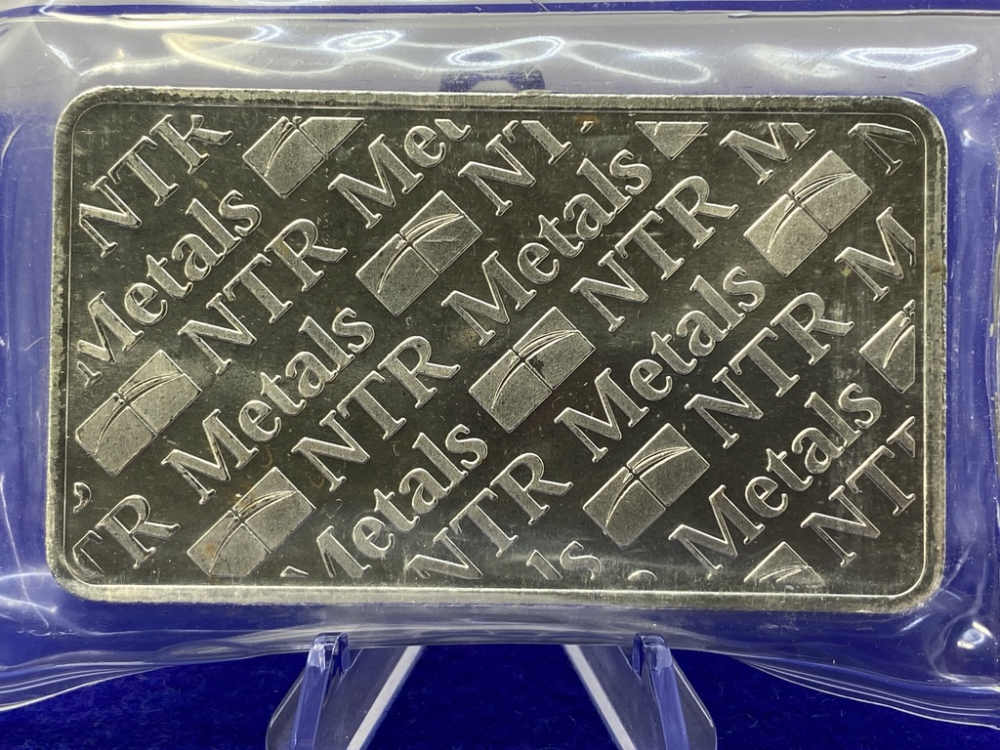 (1) NTR Metals Silver 10 Troy Ounce Fine Silver Bar .999 *Factory Sealed*-img-5