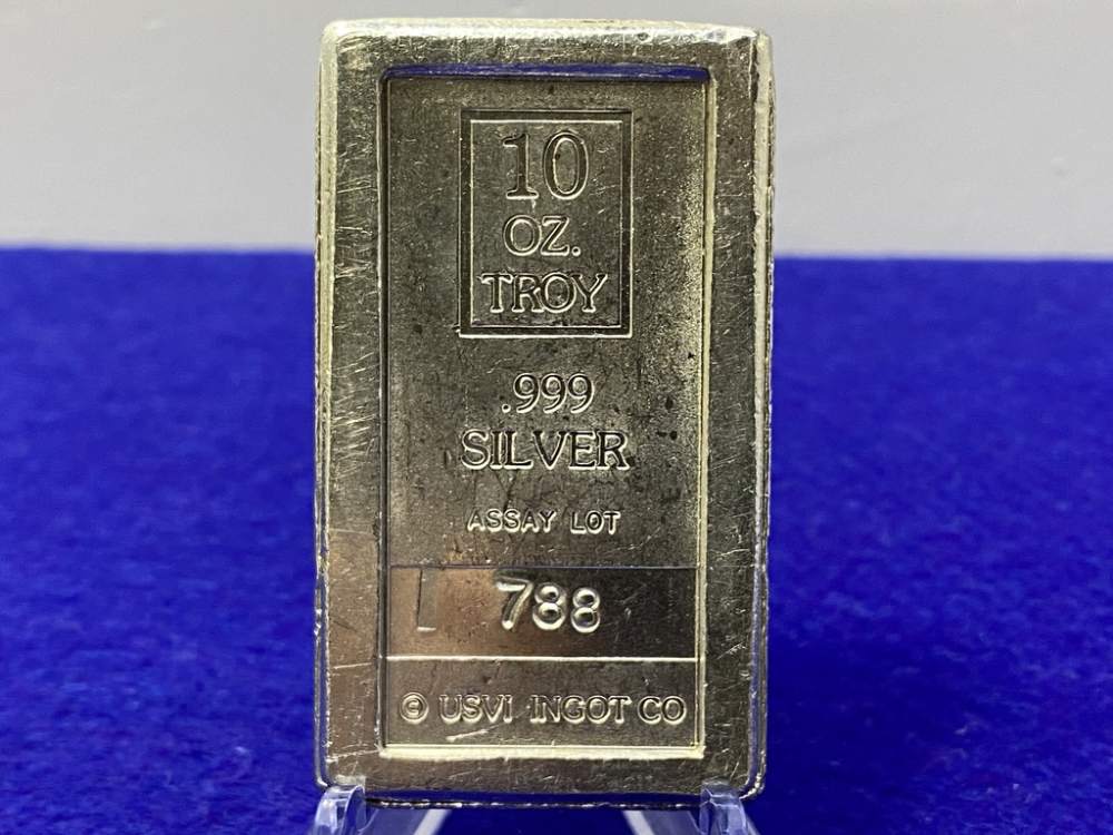 -VINTAGE- A-Mark *10oz SILVER Stacker Bar* 999 Fine *DESIRABLE* 10 Troy Oz-img-5