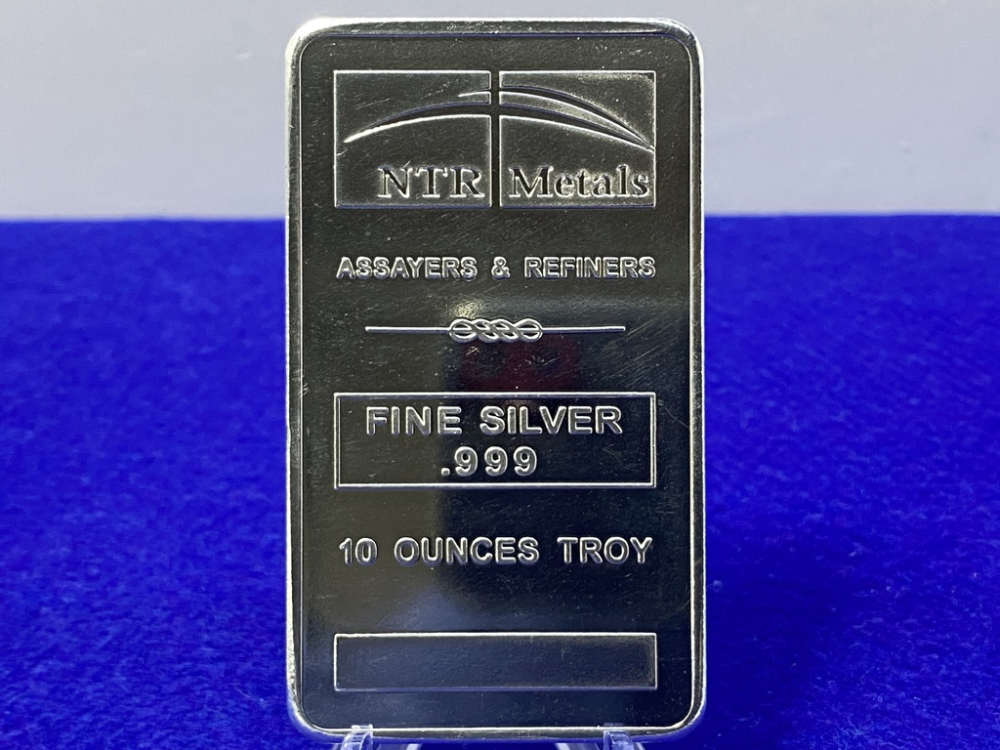 NTR Metals Silver 10 Troy Ounce Fine Silver Bar .999 *COLLECTABLE METAL*-img-3