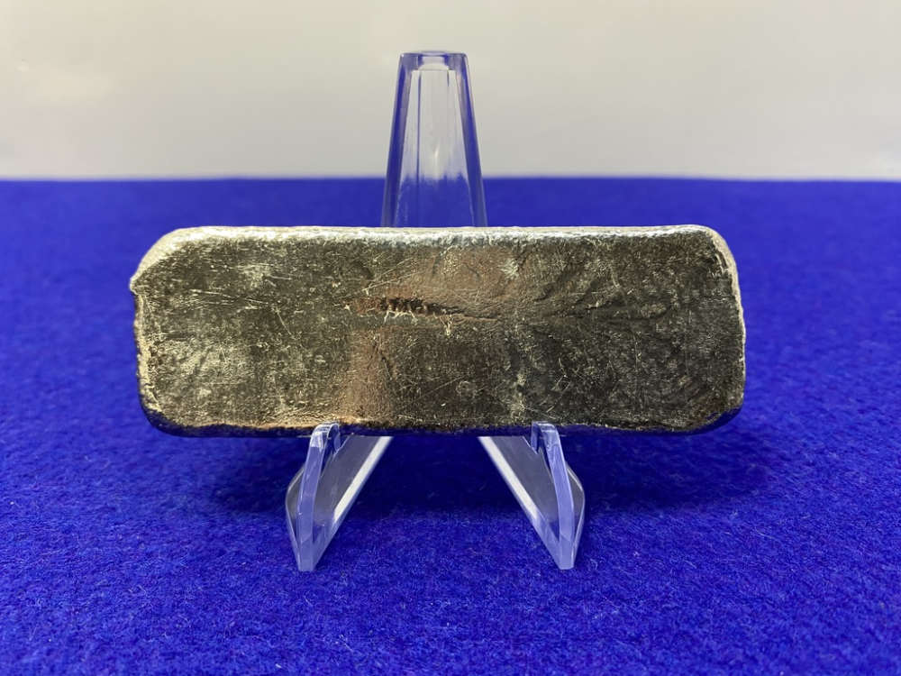 VINTAGE Monarch *SCARCE 10oz Poured SILVER BAR* Desirable Loaf Bar-img-4