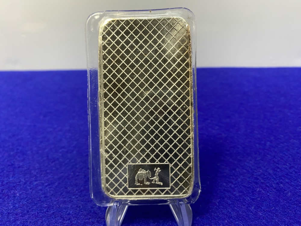 VINTAGE Silver Towne *FACTORY SEALED 10oz SILVER BAR* 10 Troy Ounces-img-4