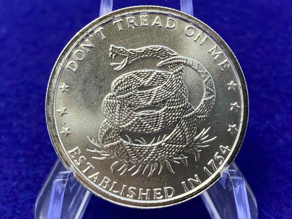 (10) 1oz Silver *Don't Tread on Me* .999 FINE SILVER RNDS *10 Troy Ounces*-img-9