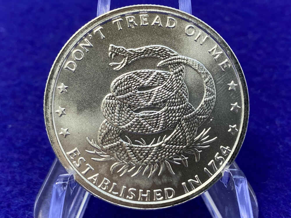 (10) 1oz Silver *Don't Tread on Me* .999 FINE SILVER RNDS *10 Troy Ounces*-img-7