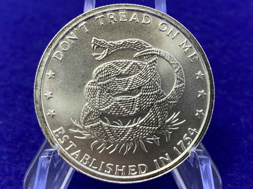 (10) 1oz Silver *Don't Tread on Me* .999 FINE SILVER RNDS *10 Troy Ounces*-img-5