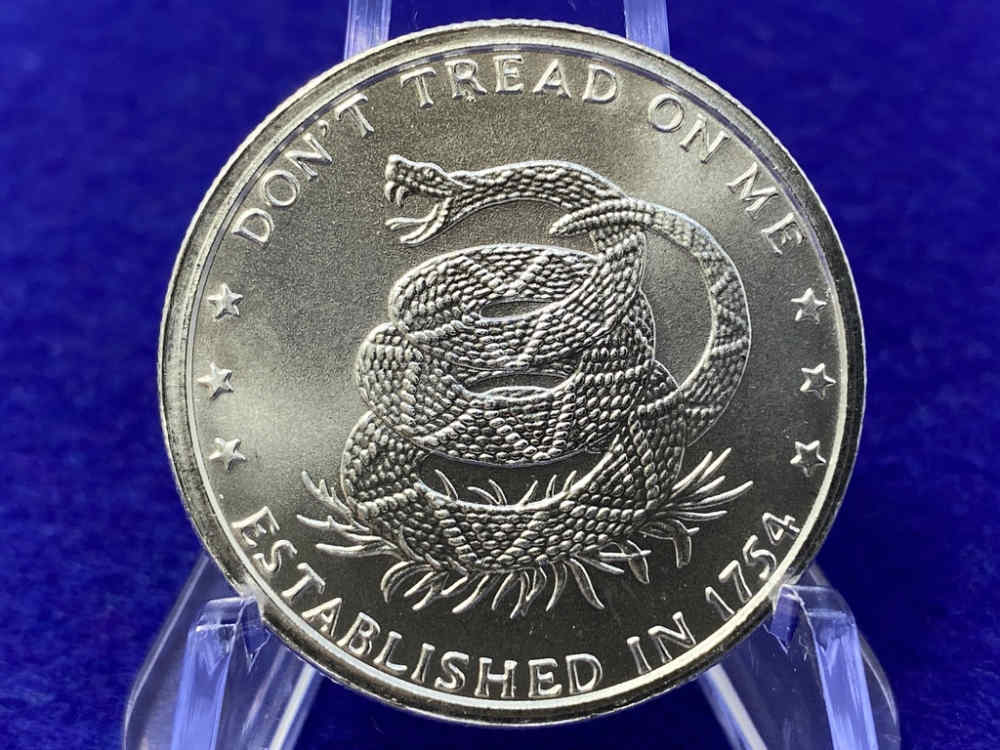 (10) 1oz Silver *Don't Tread on Me* .999 FINE SILVER RNDS *10 Troy Ounces*-img-13