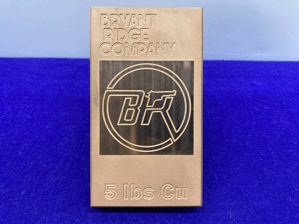 *BRYANT RIDGE Co.* Five Pound SOLID COPPER BAR -100% Pure Copper ...