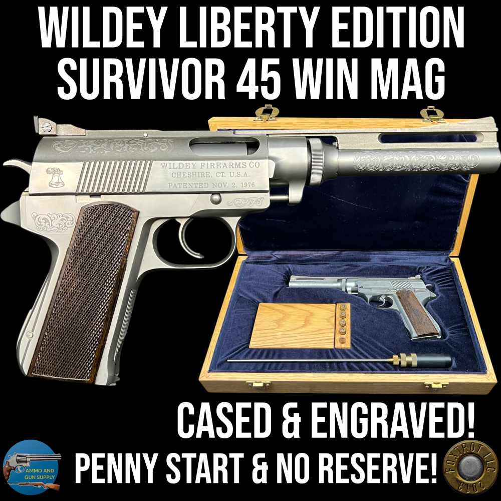 LIBERTY EDITION Wildey Survivor 1st Gas Pistol Commemorative 45 WIN MAG 8"-img-0