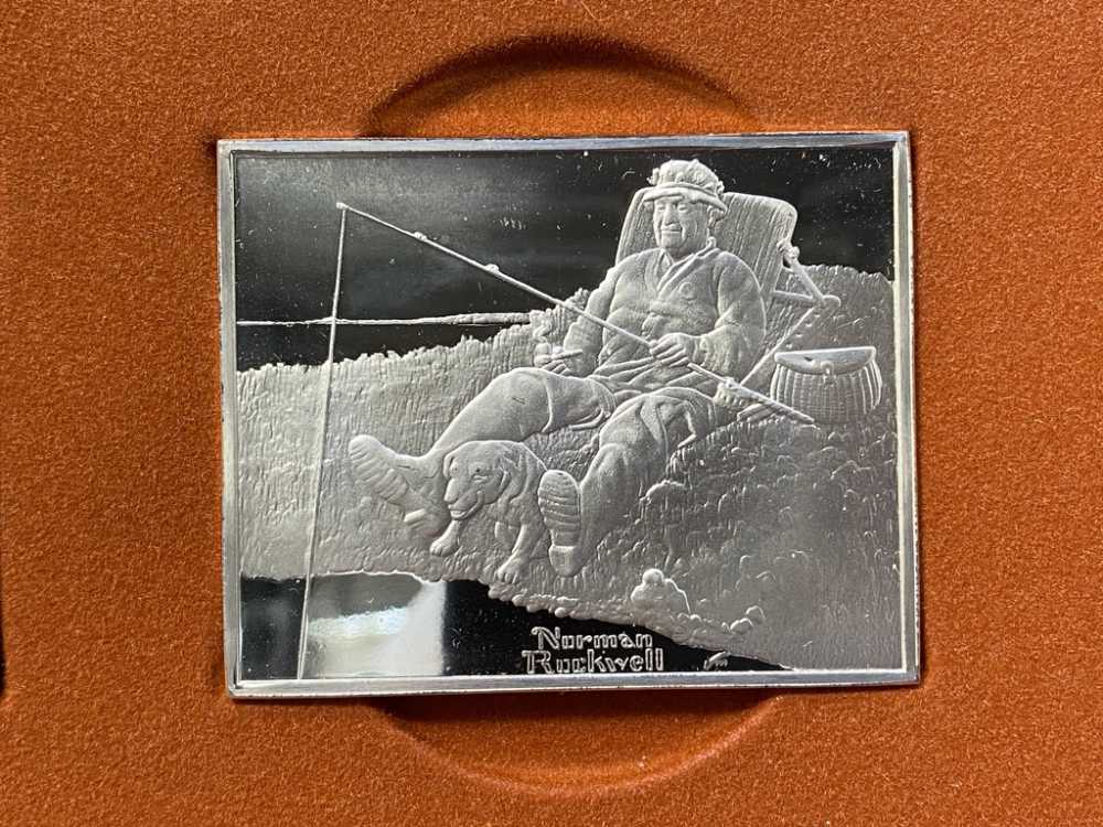 *SILVER* Norman Rockwells -Fondest Memories- 1st Edition *32 Troy Ounces*-img-18