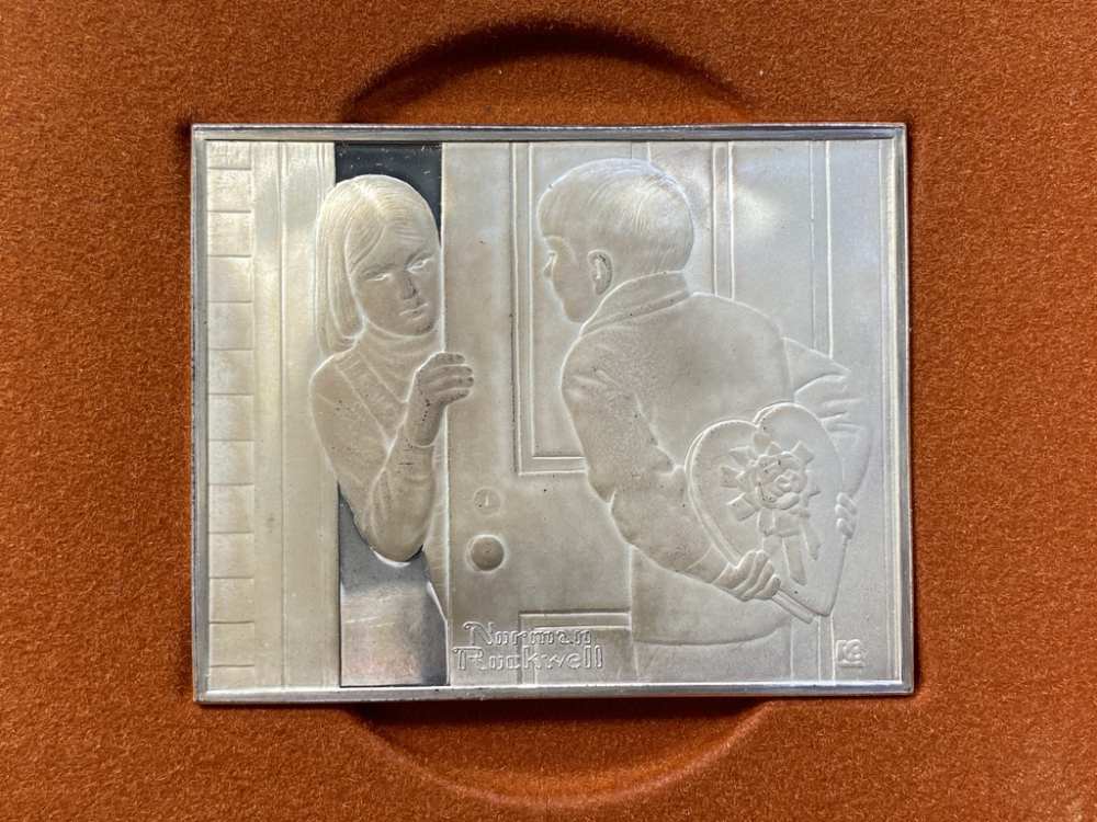 *SILVER* Norman Rockwells -Fondest Memories- 1st Edition *32 Troy Ounces*-img-14