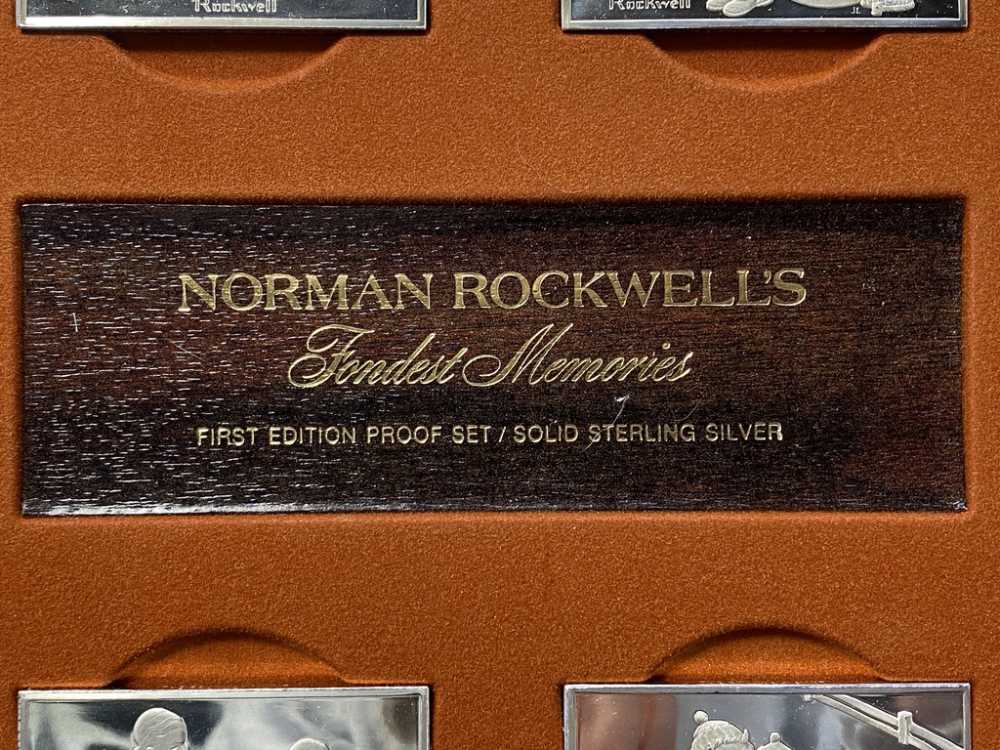 *SILVER* Norman Rockwells -Fondest Memories- 1st Edition *32 Troy Ounces*-img-19
