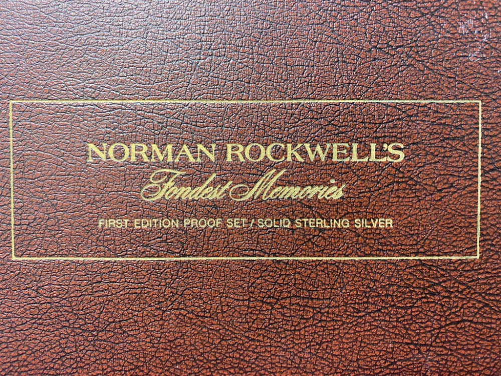 *SILVER* Norman Rockwells -Fondest Memories- 1st Edition *32 Troy Ounces*-img-4