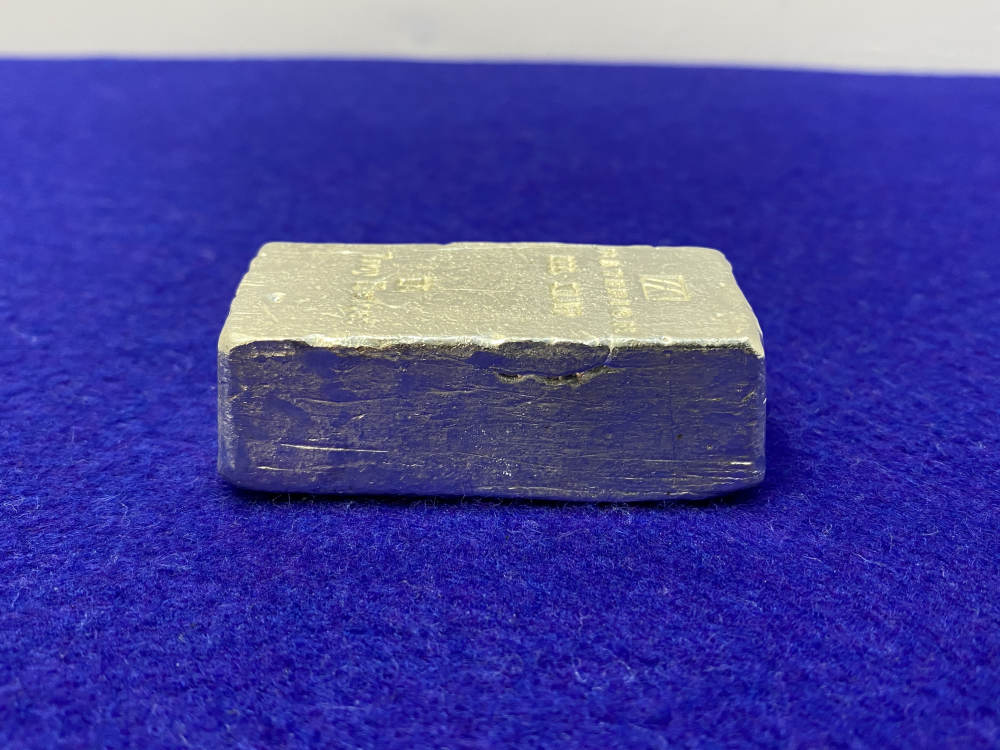 Vintage SILVER Bar MATERION (Academy) Poured 10oz 999 RARE *10 Troy Ounces*-img-4