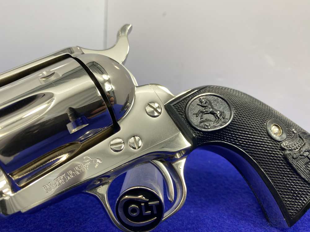 1998 Colt Single Action Army .45 Nickel 3.5" *NEW IN BOX EXAMPLE* Pristine-img-9