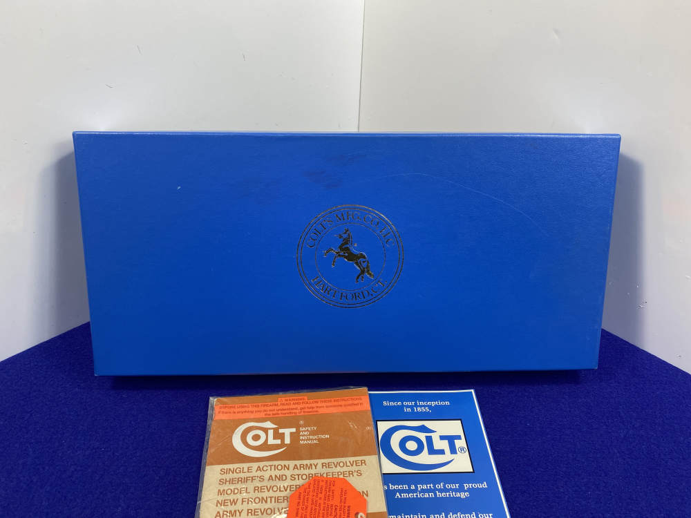 1998 Colt Single Action Army .45 Nickel 3.5" *NEW IN BOX EXAMPLE* Pristine-img-5