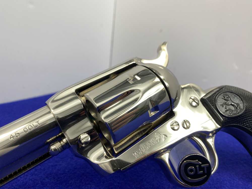 1998 Colt Single Action Army .45 Nickel 3.5" *NEW IN BOX EXAMPLE* Pristine-img-14