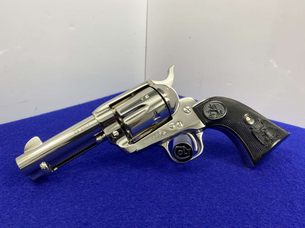 1998 Colt Single Action Army .45 Nickel 3.5" *NEW IN BOX EXAMPLE* Pristine-img-6