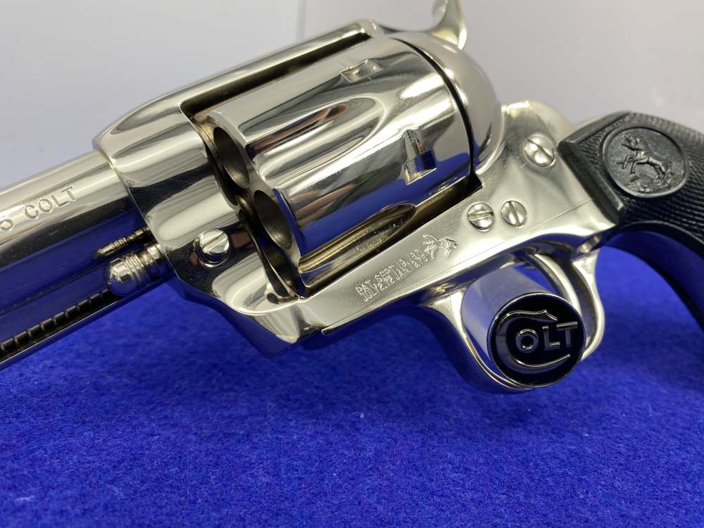 1998 Colt Single Action Army .45 Nickel 3.5" *NEW IN BOX EXAMPLE* Pristine-img-10