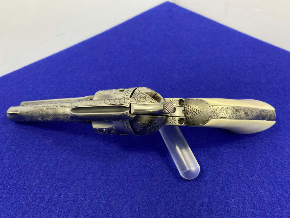 Colt Single Action Army .45 Colt -JERRY HARPER MASTER HAND FLORAL ENGRAVED--img-44