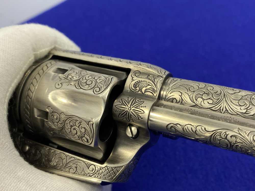 Colt Single Action Army .45 Colt -JERRY HARPER MASTER HAND FLORAL ENGRAVED--img-81