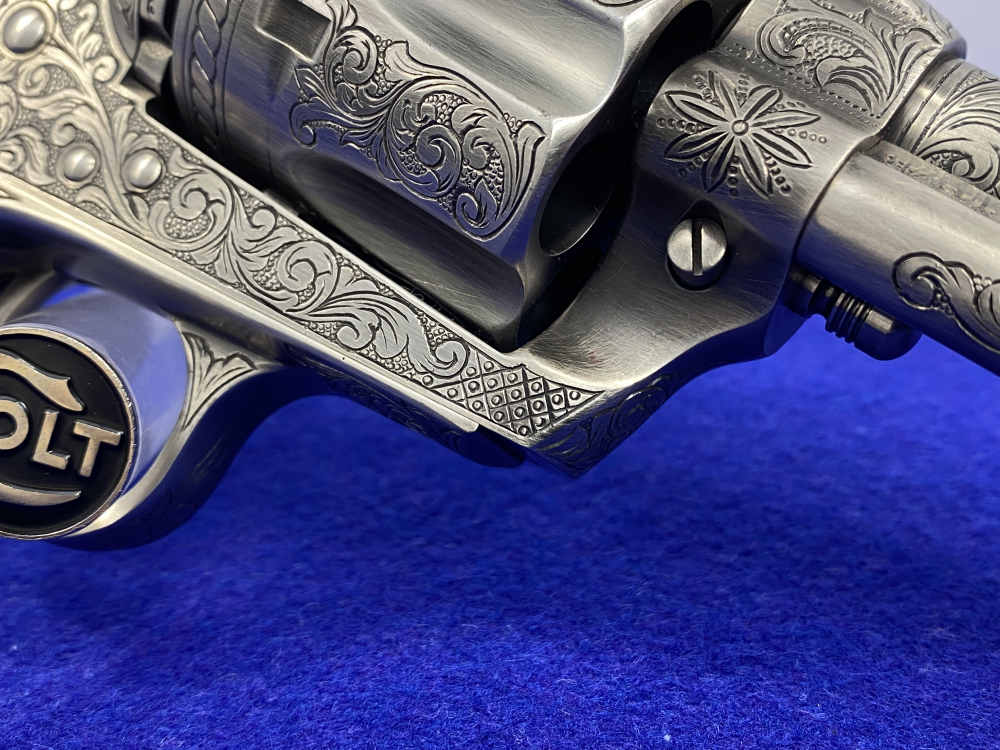 Colt Single Action Army .45 Colt -JERRY HARPER MASTER HAND FLORAL ENGRAVED--img-32