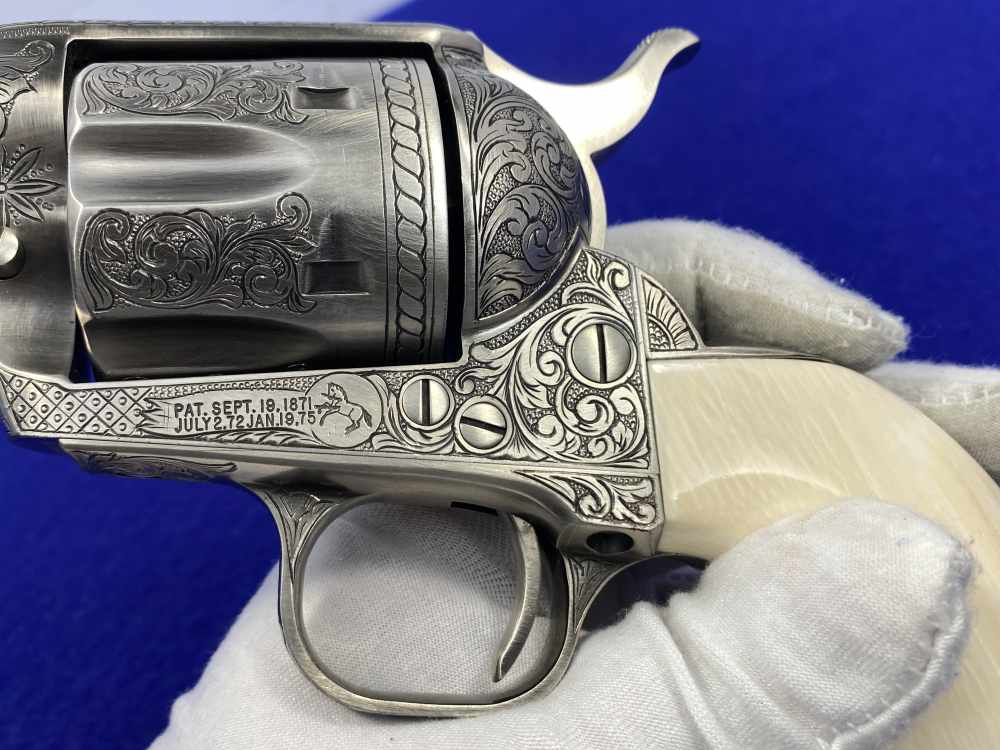 Colt Single Action Army .45 Colt -JERRY HARPER MASTER HAND FLORAL ENGRAVED--img-70