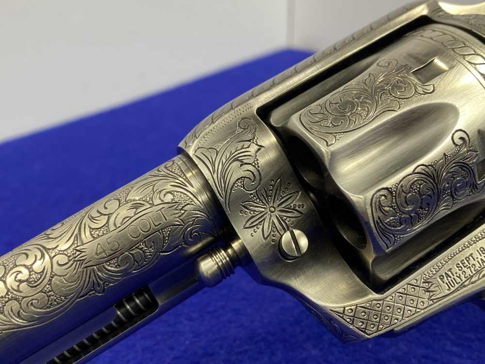 Colt Single Action Army .45 Colt -JERRY HARPER MASTER HAND FLORAL ENGRAVED--img-14