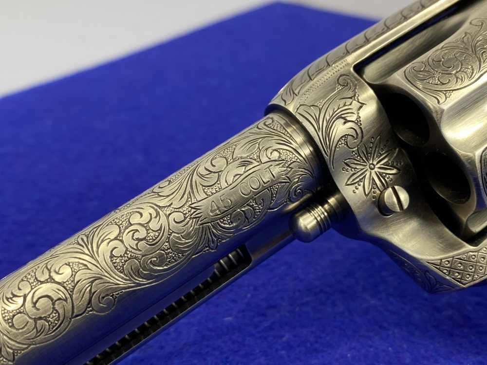 Colt Single Action Army .45 Colt -JERRY HARPER MASTER HAND FLORAL ENGRAVED--img-22