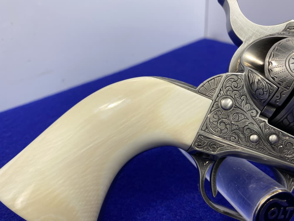 Colt Single Action Army .45 Colt -JERRY HARPER MASTER HAND FLORAL ENGRAVED--img-28