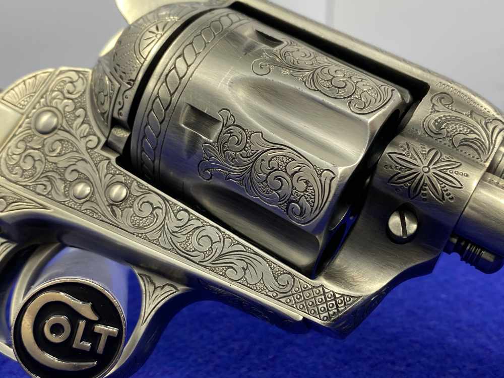 Colt Single Action Army .45 Colt -JERRY HARPER MASTER HAND FLORAL ENGRAVED--img-40