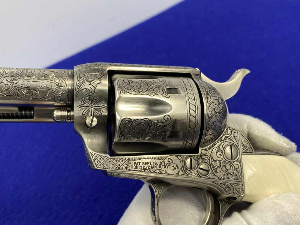Colt Single Action Army .45 Colt -JERRY HARPER MASTER HAND FLORAL ENGRAVED--img-71