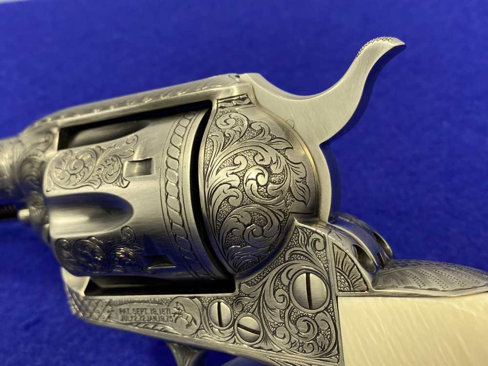 Colt Single Action Army .45 Colt -JERRY HARPER MASTER HAND FLORAL ENGRAVED--img-17