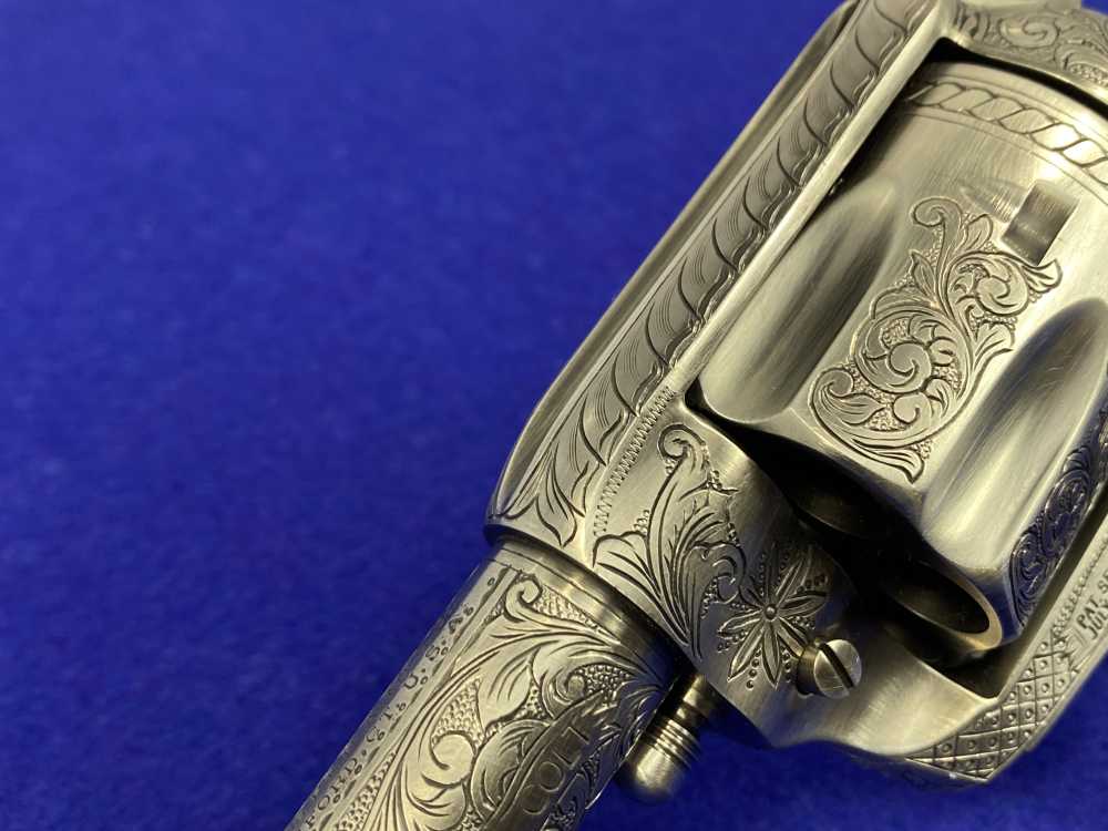 Colt Single Action Army .45 Colt -JERRY HARPER MASTER HAND FLORAL ENGRAVED--img-15
