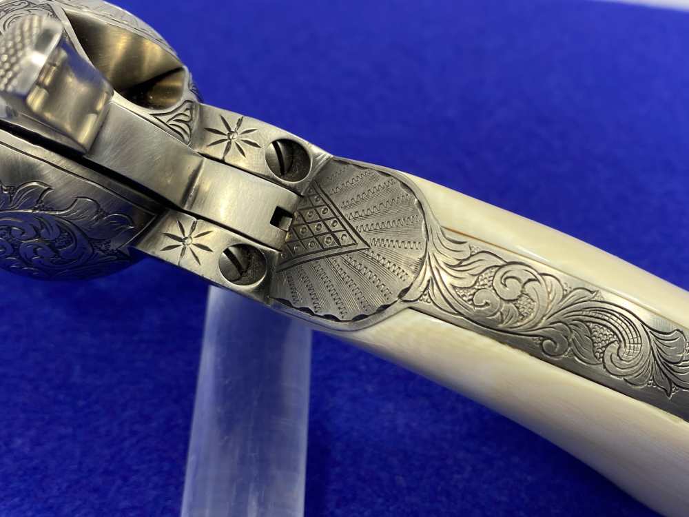 Colt Single Action Army .45 Colt -JERRY HARPER MASTER HAND FLORAL ENGRAVED--img-47