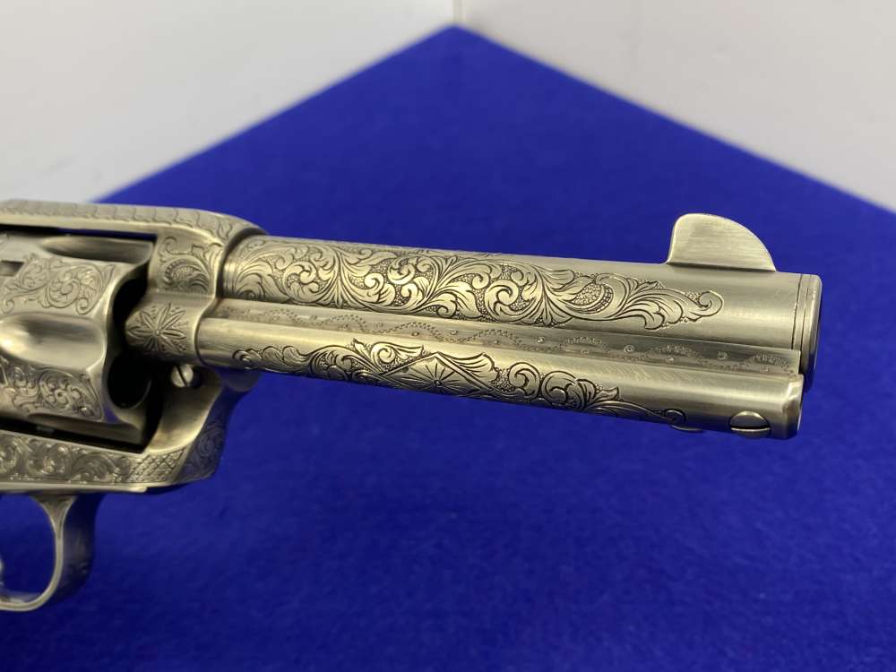 Colt Single Action Army .45 Colt -JERRY HARPER MASTER HAND FLORAL ENGRAVED--img-75