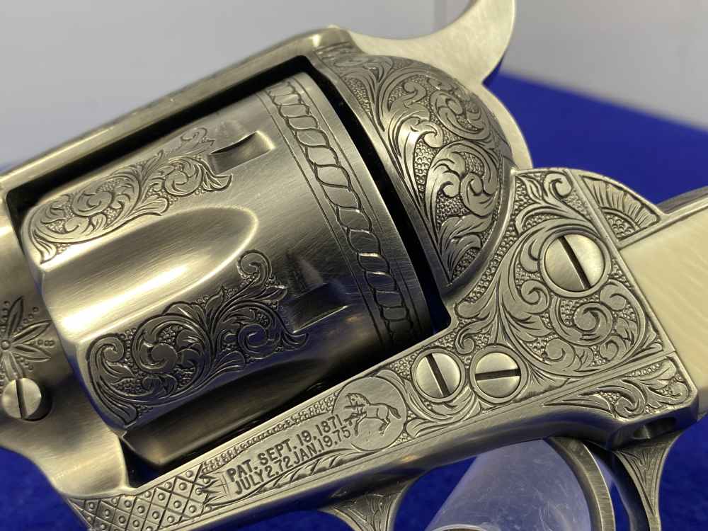 Colt Single Action Army .45 Colt -JERRY HARPER MASTER HAND FLORAL ENGRAVED--img-21