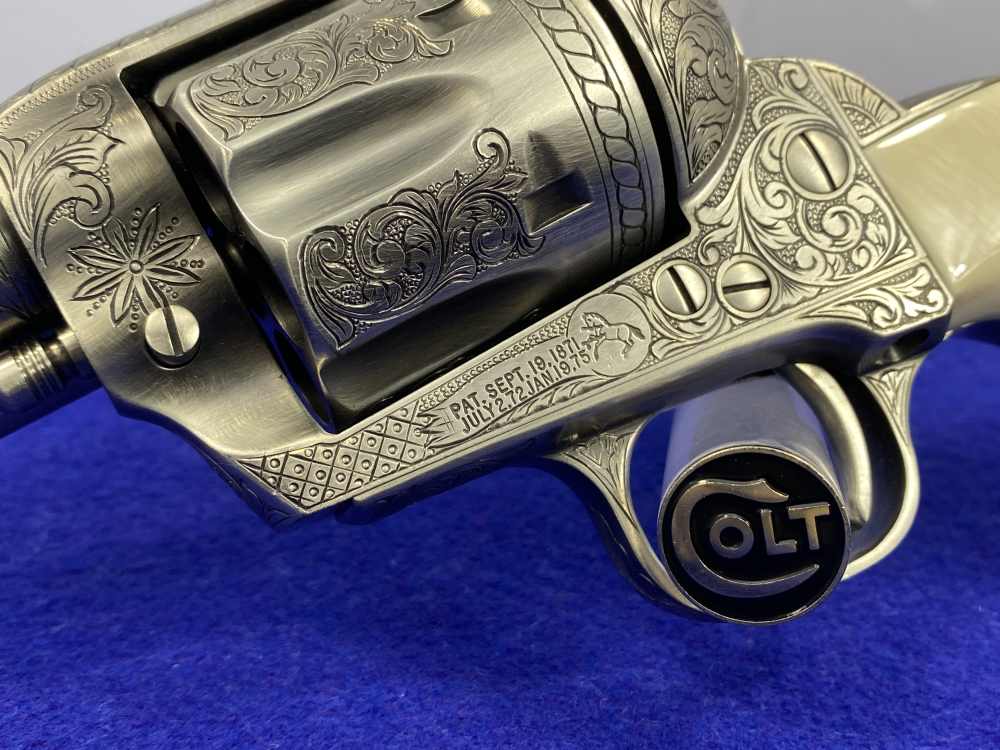 Colt Single Action Army .45 Colt -JERRY HARPER MASTER HAND FLORAL ENGRAVED--img-12