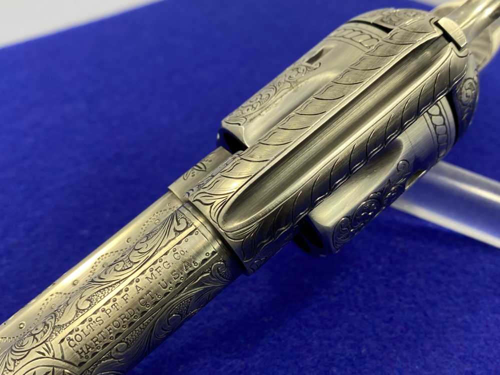 Colt Single Action Army .45 Colt -JERRY HARPER MASTER HAND FLORAL ENGRAVED--img-50