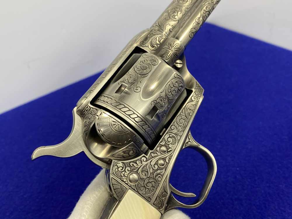Colt Single Action Army .45 Colt -JERRY HARPER MASTER HAND FLORAL ENGRAVED--img-66