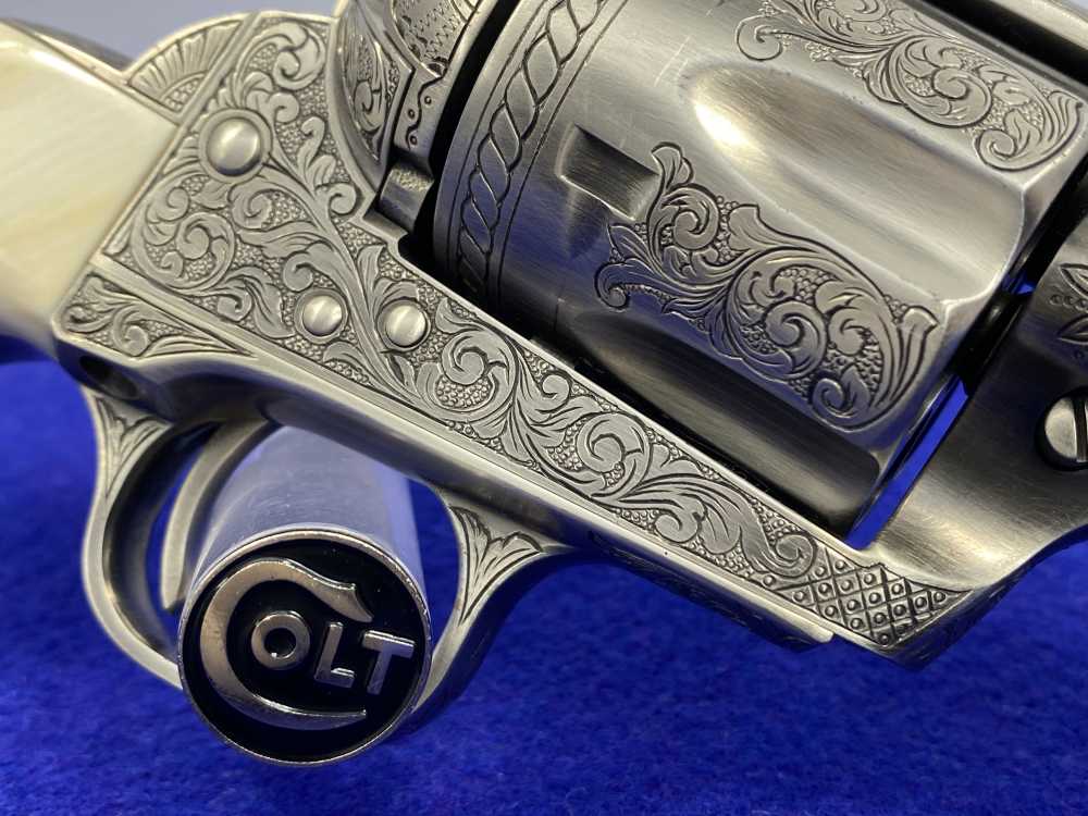 Colt Single Action Army .45 Colt -JERRY HARPER MASTER HAND FLORAL ENGRAVED--img-31