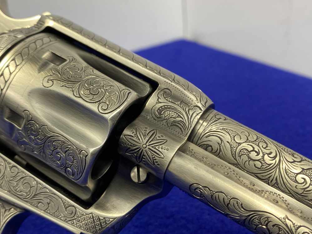 Colt Single Action Army .45 Colt -JERRY HARPER MASTER HAND FLORAL ENGRAVED--img-33
